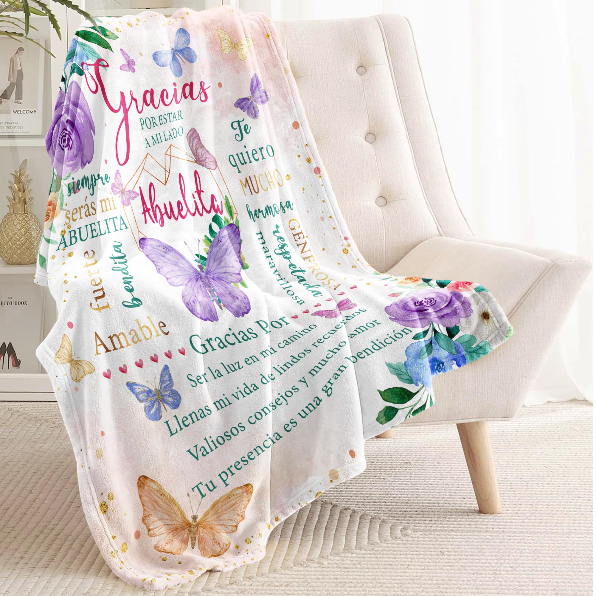 Granny Gifts Coperta Morbida 152 X 127 Cm - Plaid Confortevole Per Divano E Letto