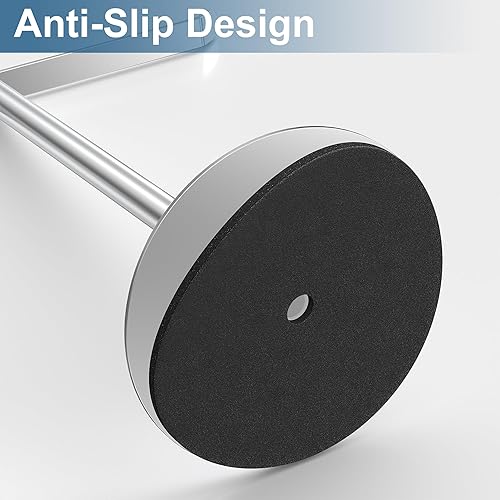 Miniatura 27 de Toallero en forma de T para baño, diadema y estantes de baño ligeros, soporte negro de cocina, organizador de mostrador impermeable de acero