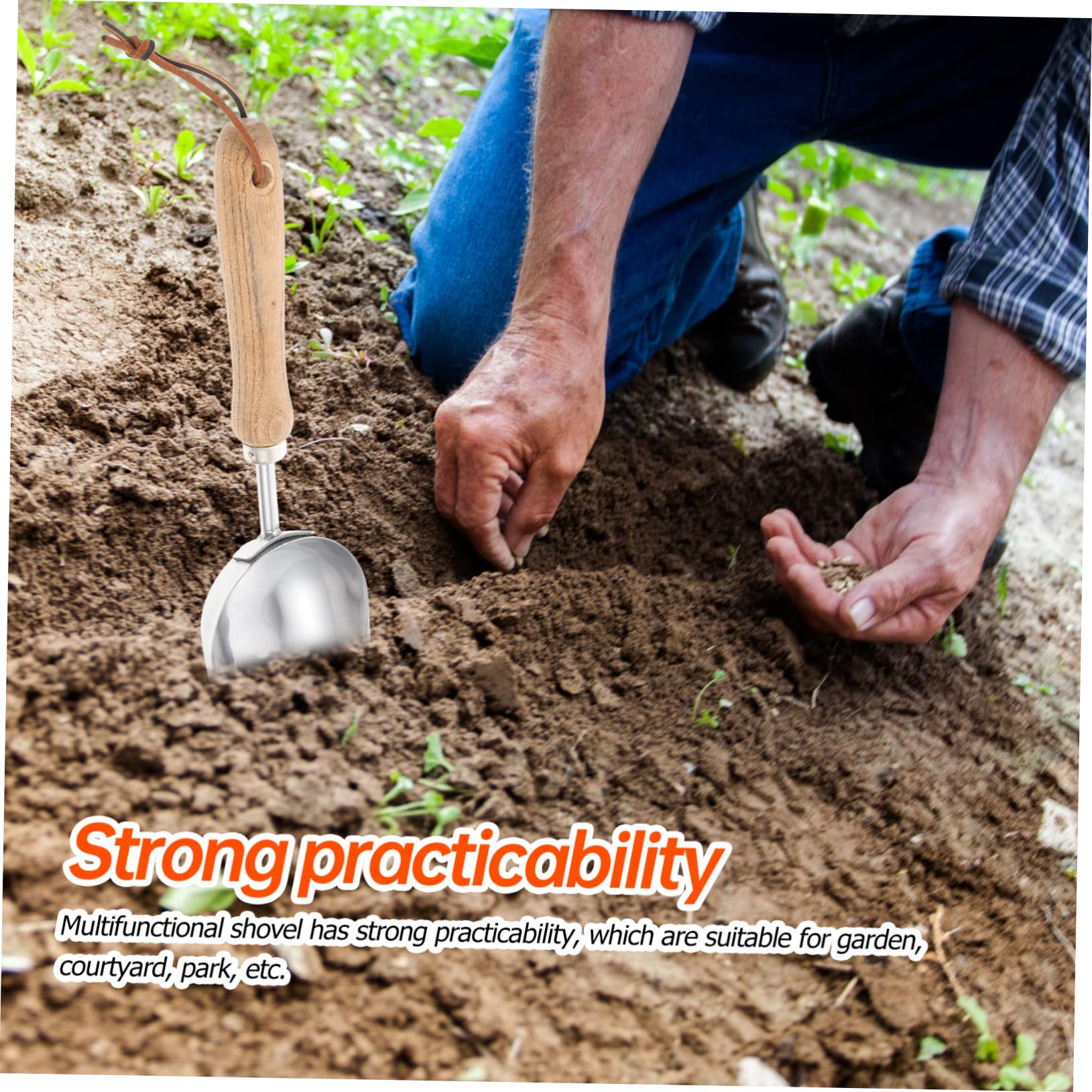 Abaodam 2 Stück Gartenerde Schaufel Gartenhandkelle Gartenhandwerkzeuge Gartenbedarf Gartengeräte faltbar Garten -Mini -Werkzeuge Handwerkzeuge für Gartenarbeit Gartenwerkzeug