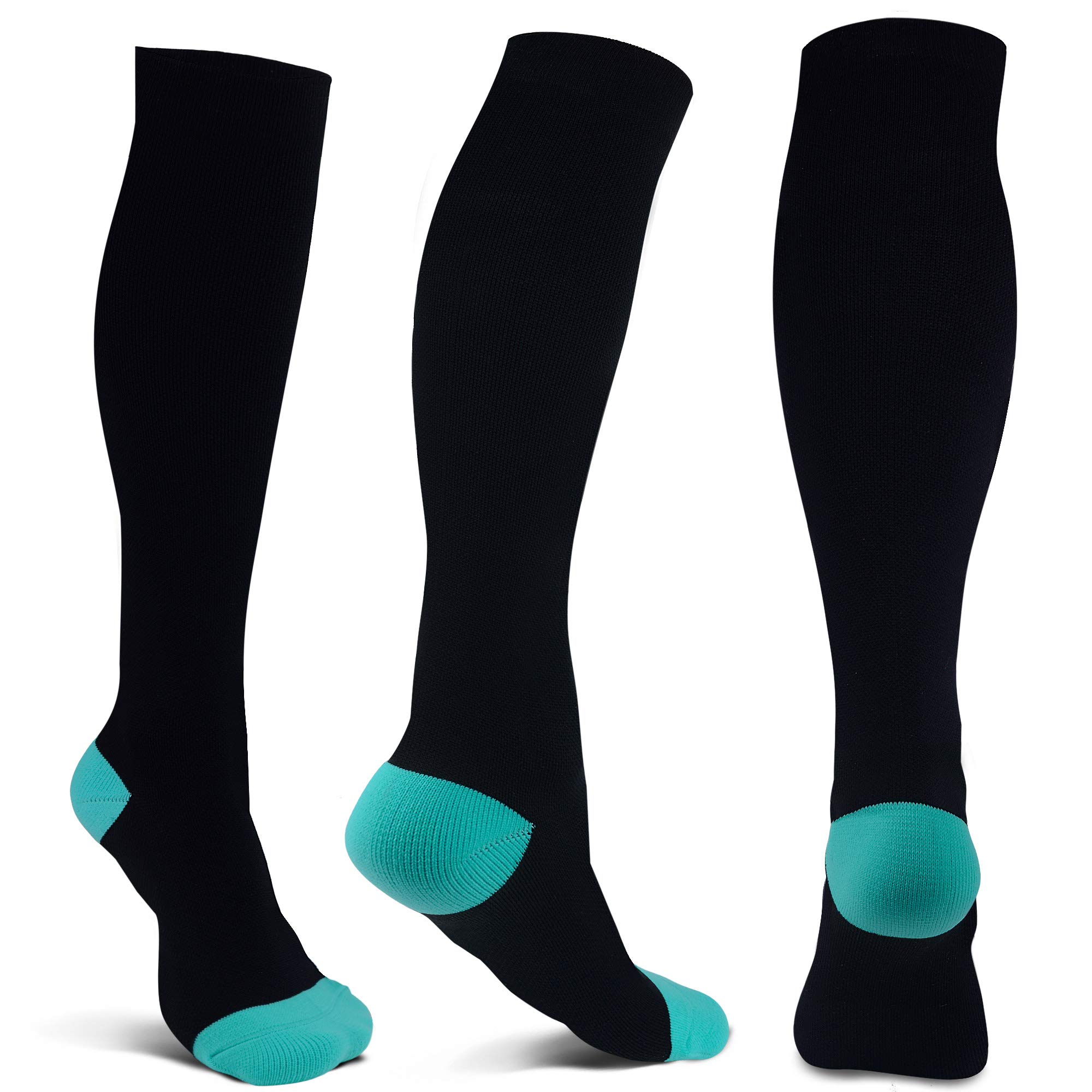 Compression Socks 20-30mmHg for Men & Women - Best Stocking for Running, Flight Travel & Maternity Pregnancy