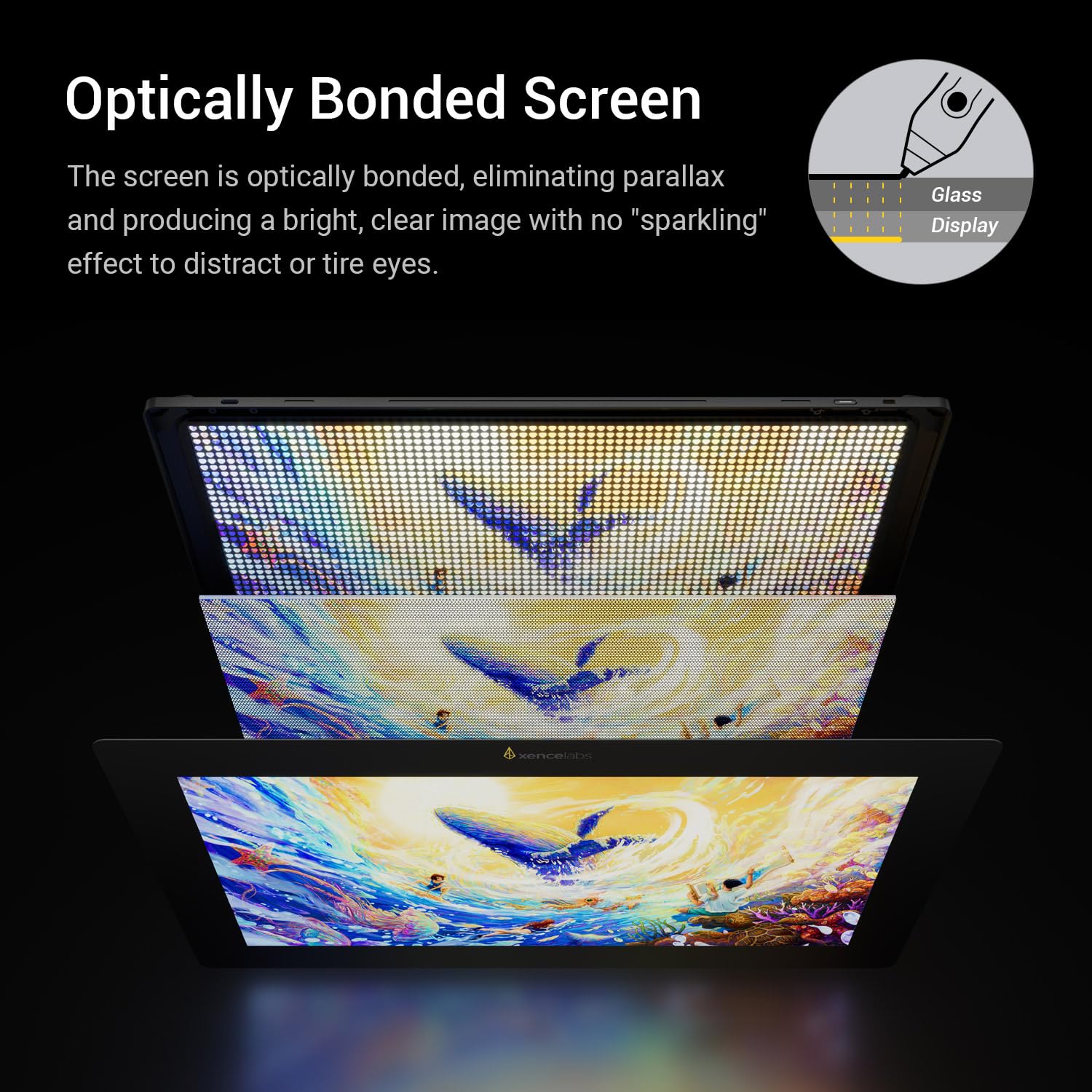 Xencelabs Pen Display 16 Bundle 4K OLED Professionelle Grafiktablett mit Display 16 Zoll Grafik-Display mit Quick Keys, Mobiler Staffelei und 2 Batterielosen Stiften für Windows-ARM/Windows/Mac/Linux
