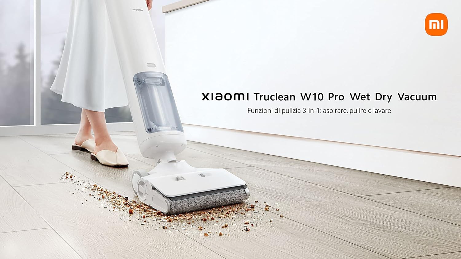 Xiaomi Truclean W10 Pro Wet Dry Vacuum, Funzioni di pulizia 3 in 1, Lavaggio, Aspirazione di Liquidi e Solidi, Angolo Regolabile 90°, Regolazione Automatica della Potenza, Autonomia 35 minuti, 2024 Xiaomi Truclean W10 Pro Wet Dry Vacuum, Funzioni di pulizia 3 in 1, Lavaggio, Aspirazione di Liquidi e Solidi, Angolo Regolabile 90°, Regolazione Automatica della Potenza, Autonomia 35 minuti, 2024