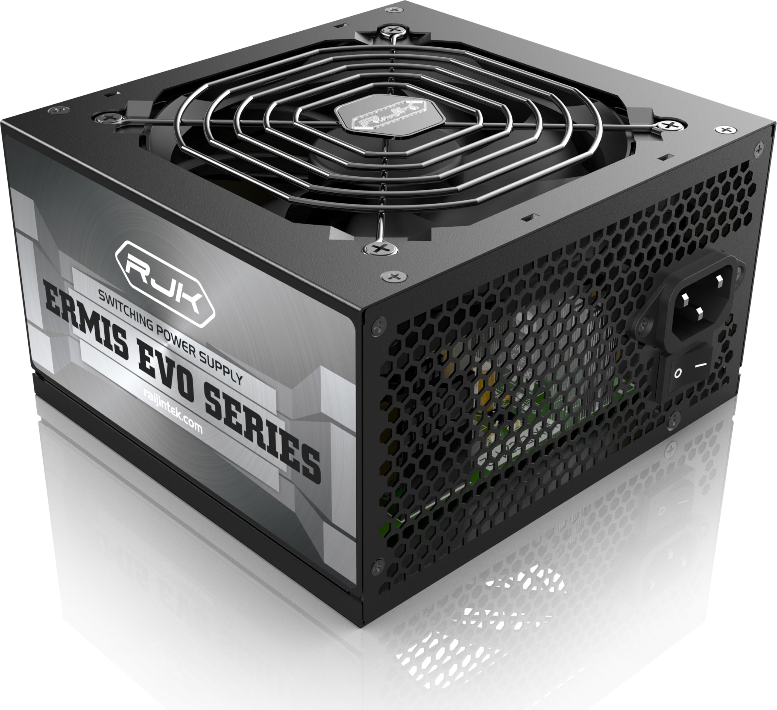 RAIJINTEK ERMIS EVO 850B ATX 3.1 zasilacz sieciowy, konstrukcja DC-to-DC, wentylator wysokociśnieniowy 12 cm, płaski kabel, cicha i stabilna praca