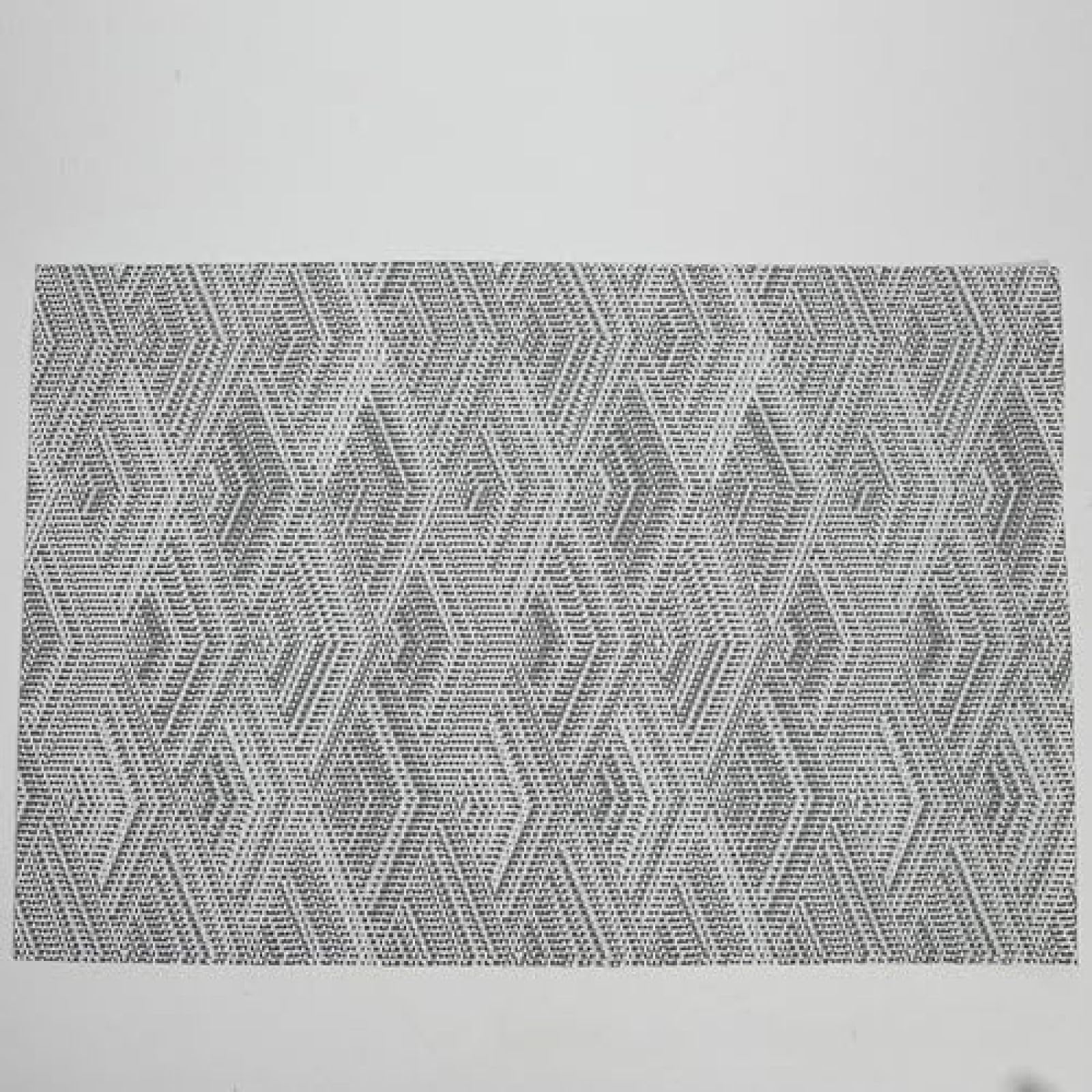 Set de table jacquard gris anti-rayure lot de 2 pour repas sans soucis