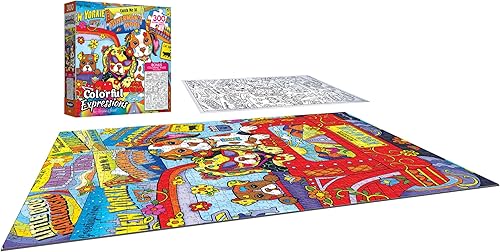 Miniatura 3 de Colorful Expressions by Marjorie Sarnat - Rompecabezas de 300 piezas - Viaje por carretera
