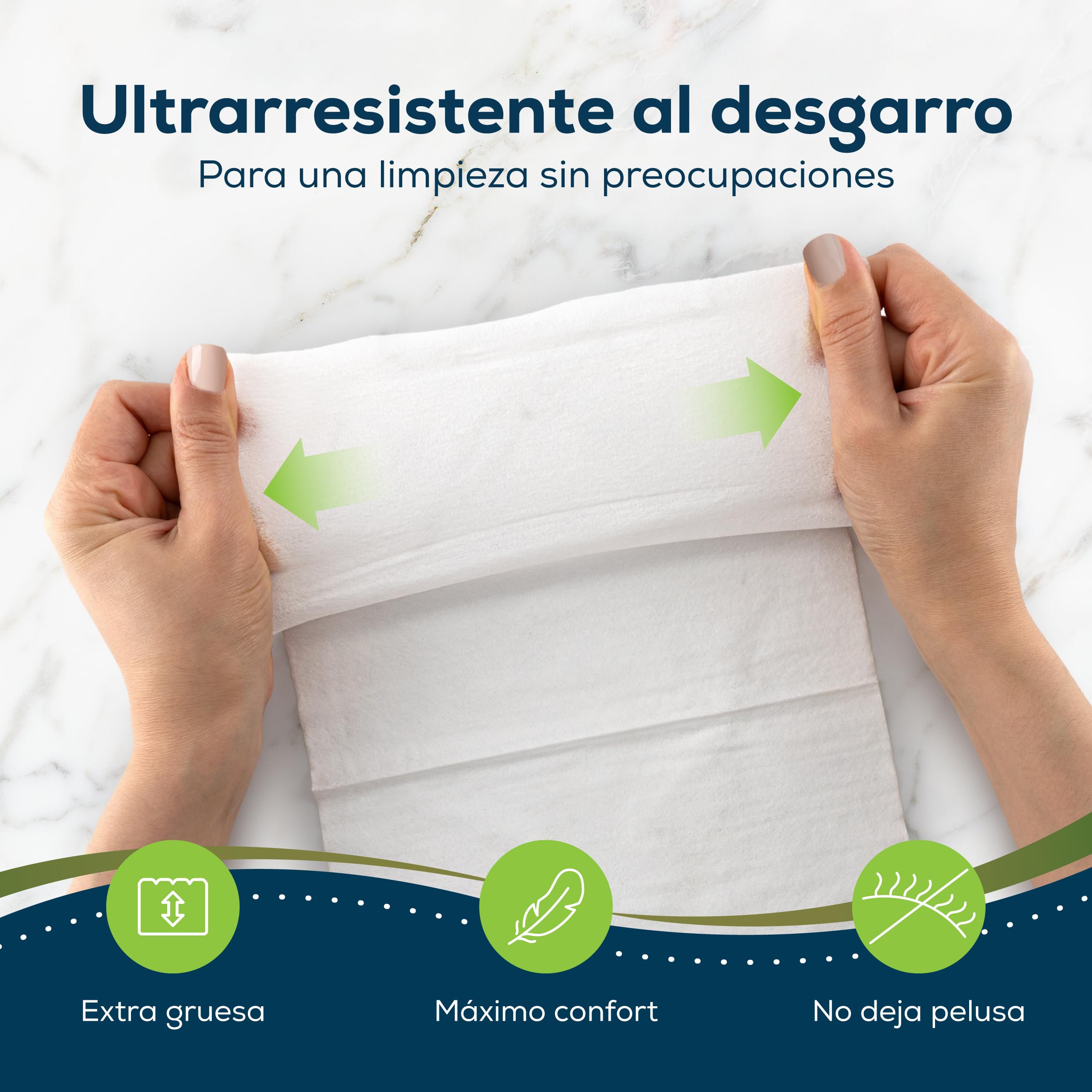Sensalou Toallitas Húmedas XXL 23x33 cm – Extra Grandes y Suaves, Sin Alcohol, Ideales para Cuerpo, Manos y Superficies, Uso Diario, Piel Sensible, Higiene Práctica – Paquete de 80 Unidades