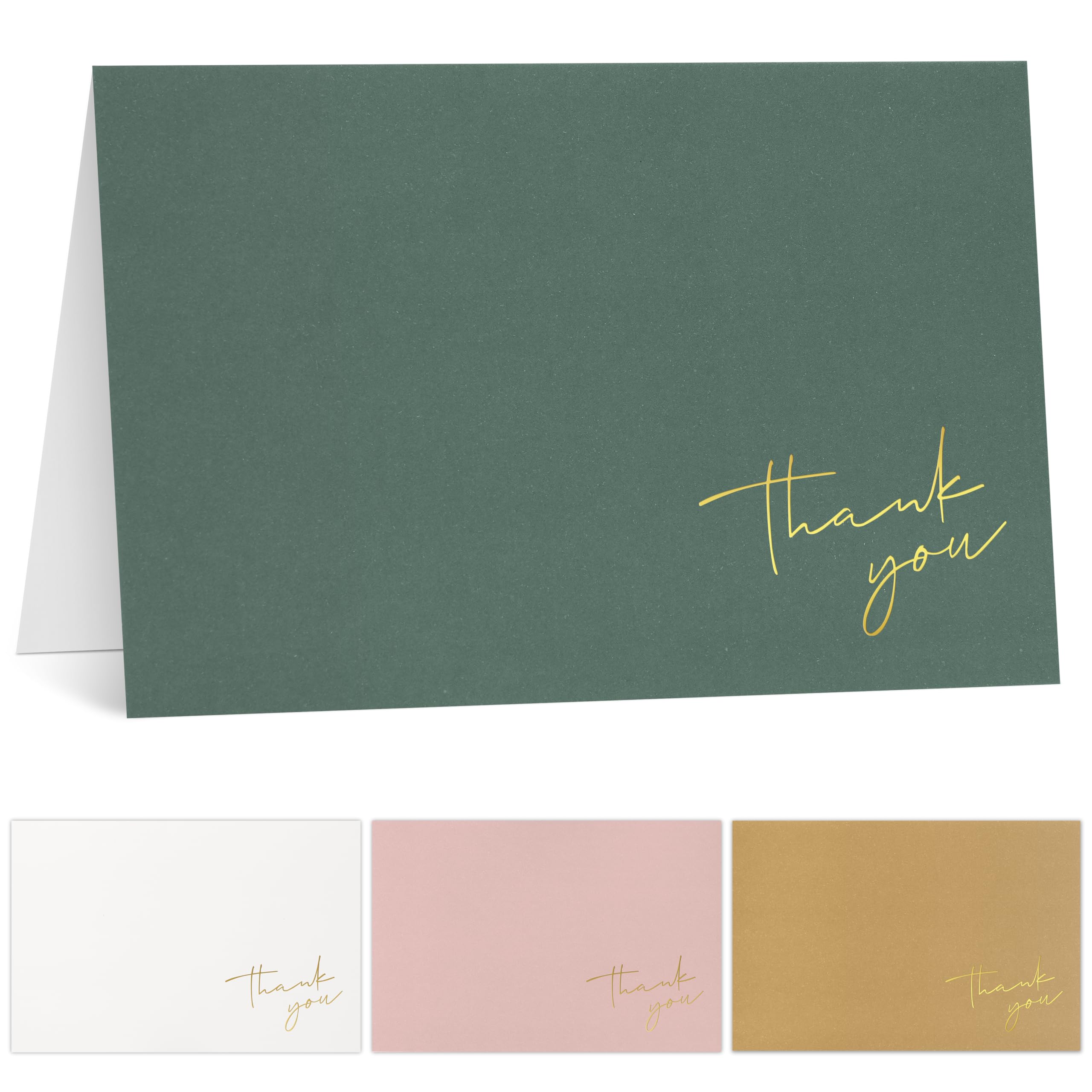 Beautiful Thank You Cards Set of 30 With Envelopes and Stickers - Elegant Blank Cards For Personalized Notes - Perfect Bulk Stationary Set For All Occasions incl. Weddings, Business & Baby Showers