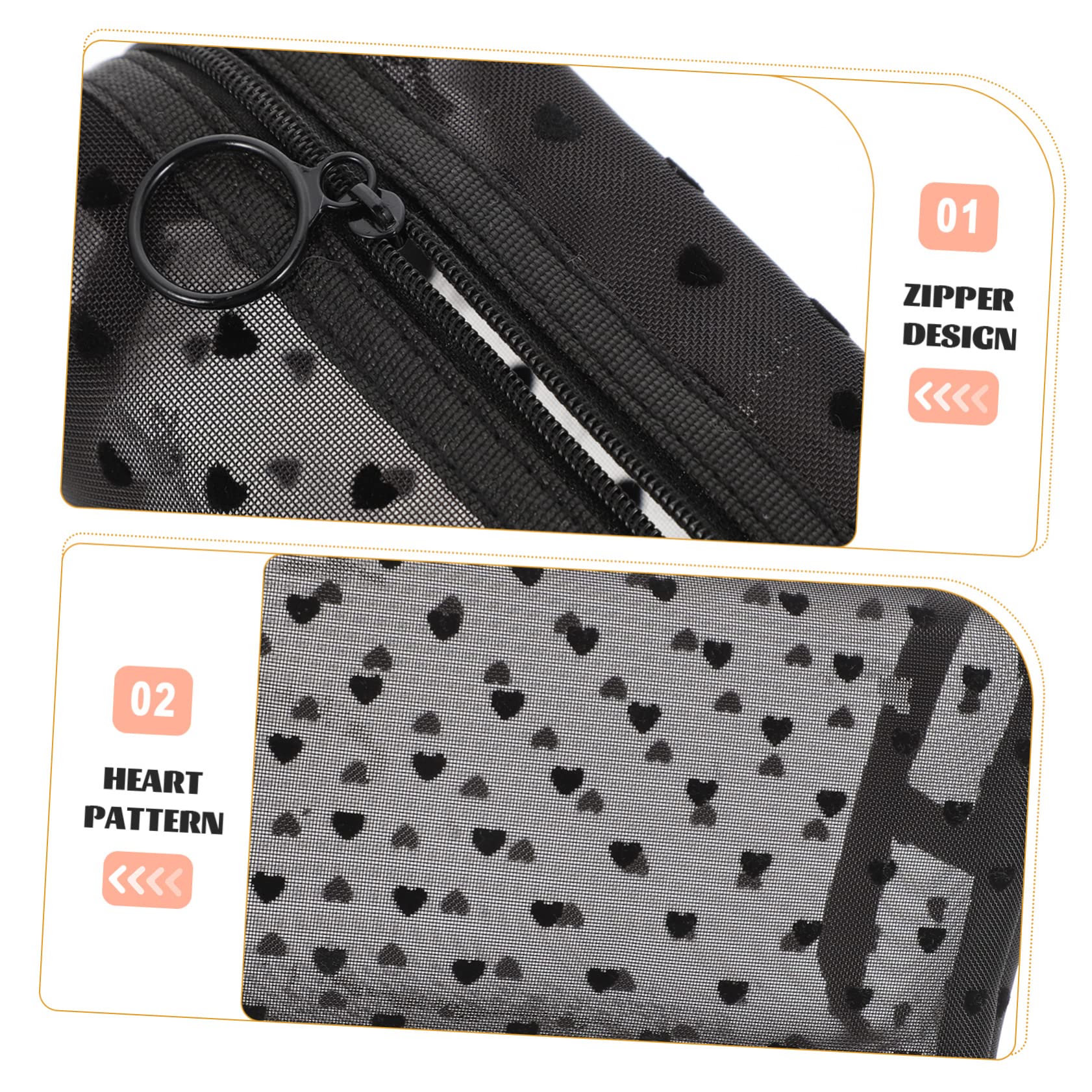 FOMIYES 15piezas Bolsa De Maquillaje Portátil Organizador De Viaje para Cosméticos y Artículos De Tocador Diseño Transparente y Ligero para Mujeres y Niñas