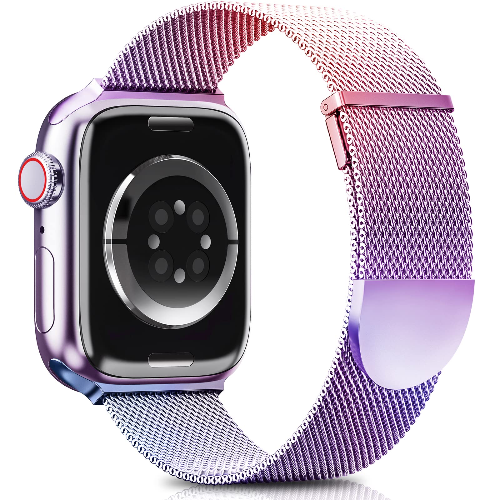 HiggsStrap Compatible with Apple Watch Straps 42mm 46mm 45mm 44mm 41mm 40mm 38mm 49mm for Women Men, Dual Magnetic Adjustable Metal Band for iWatch Series 11 10 9 8 7 6 5 4 SE Ultra 3 2 1