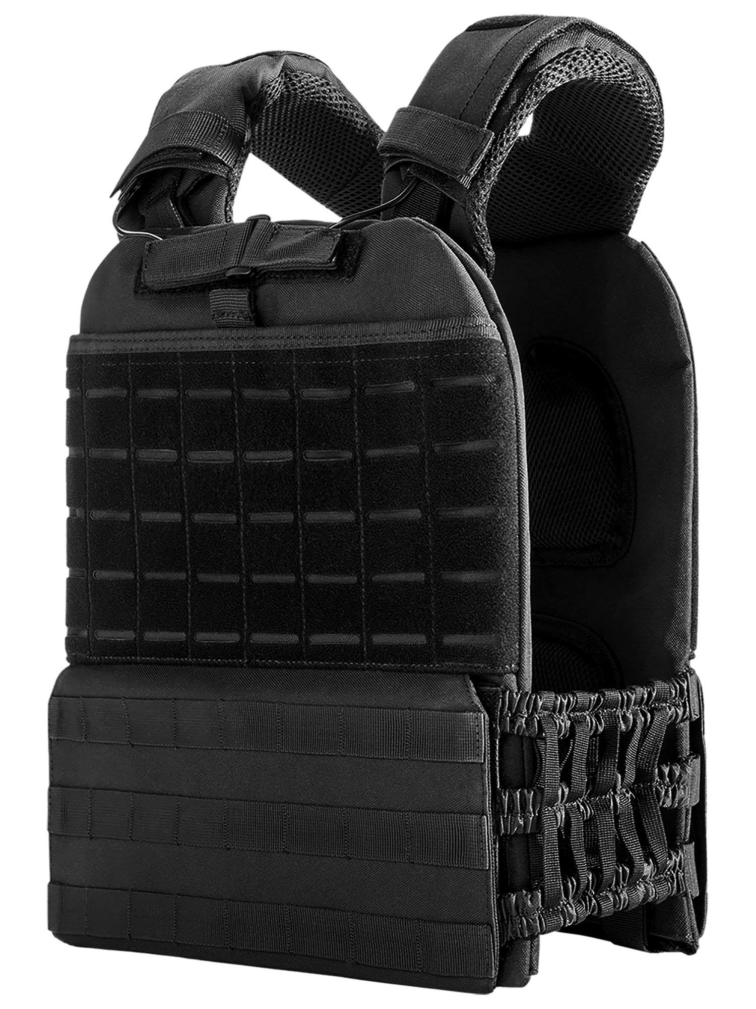 Force Fitness - Gilet pesato, 20 kg, colore: Nero