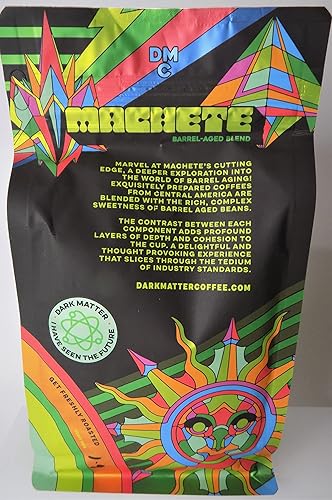 Miniatura 3 de Dark Matter Coffee - Café recién tostado Machete en grano entero mezcla envejecida 12 onzas