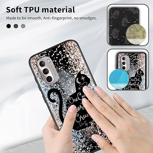 Miniatura 3 de Funda para Motorola Moto G Stylus 2022 4G con soporte para el dedo para teléfono, correa elástica para la mano, funda con soporte de agarre suave de