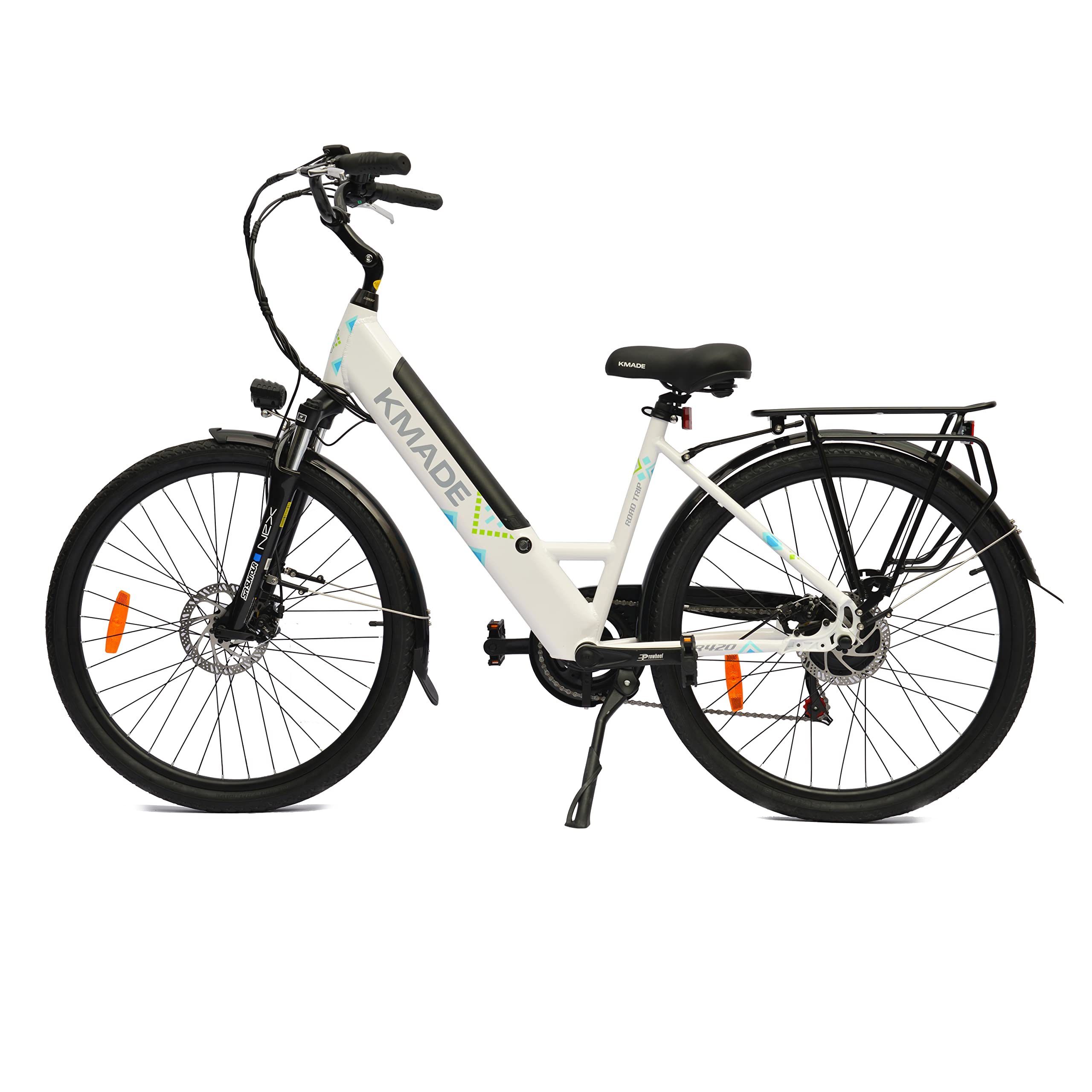 Buy KMADE City Electric Bike, 36V10.4Ah,Shimano 7Speed and SR SUNTOUR