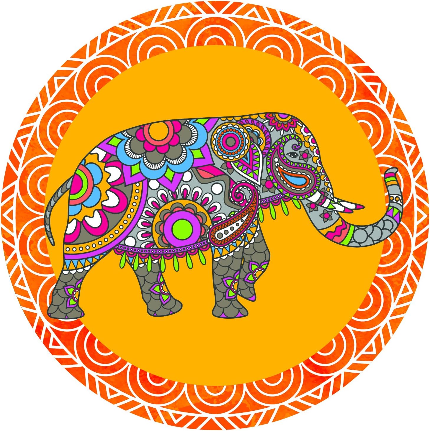 Screen Door Magnets – Twist, Click and Lock - Keep People and Pets Safe – Magnetic Screen Door Magnet Saver – Screen Door Magnet Decoration - Robbins Aria (Indian Elephant)
