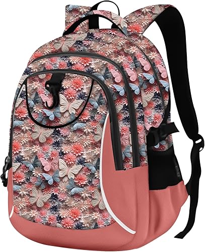 Miniatura 24 de Mochila escolar estilo Rickyh, mochila de viaje estilo Rickyh para hombres y mujeres, mochila ligera con compartimento para portátil, Tamaño único,