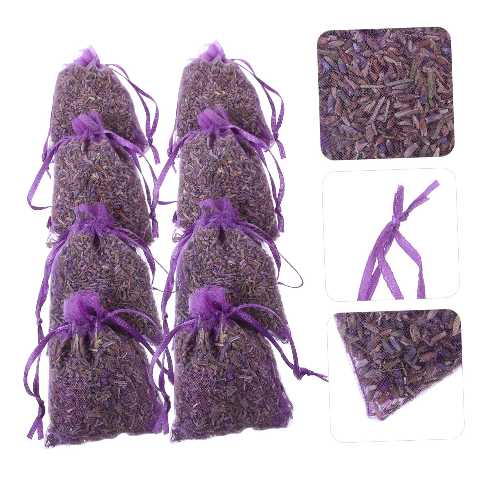 PRETYZOOM 5 Set Bustina Di Lavanda Sacchetti Di Lavanda Per Armadi Profumato Bustine Di Lavanda Profumo Per Biancheria Bustine Decorative Bustina Appesa Alla Lavanda Maglia 12 Pezzi*5