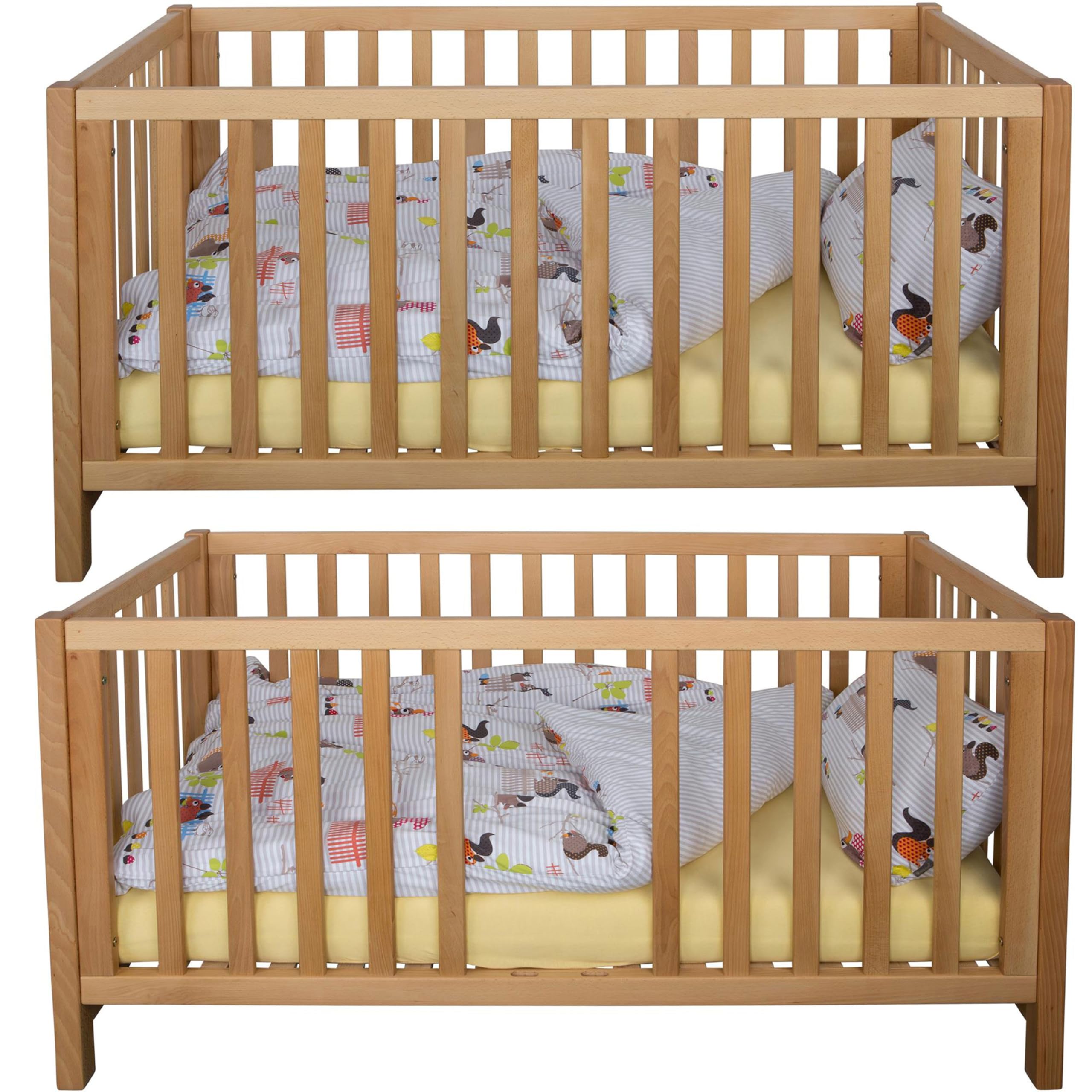 Betten-ABC Bubema Babybett Nils Classic (Größe: 70x140 cm; Farbe: Natur geölt)