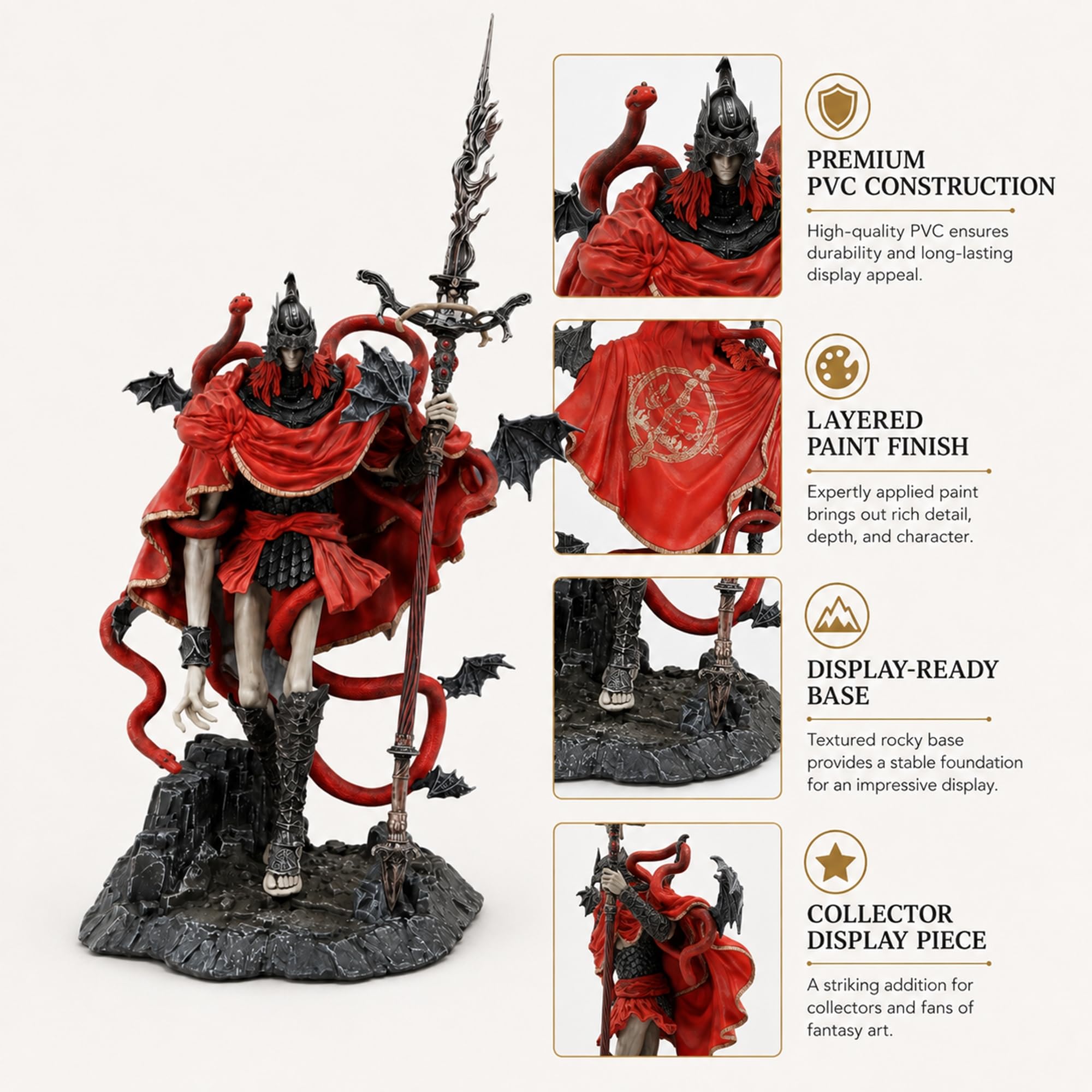 Eldens Rings Messmer The Impaler Figura 27cm PVC Coleccionable