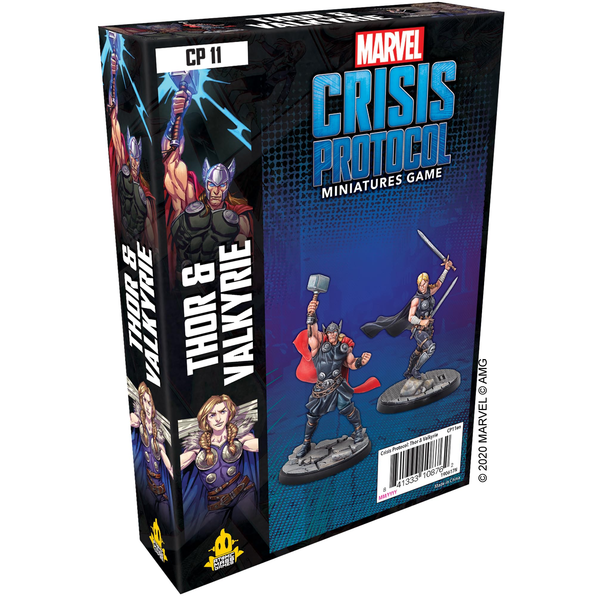 Marvel: Crisis Protocol Thor and Valkyrie CHARACTER PACK - Asgardian Might Unleashed! Tabletop Superhero Game, Ages 14+, 2 Players, 90 Minute Playtime, Made by Atomic Mass Games