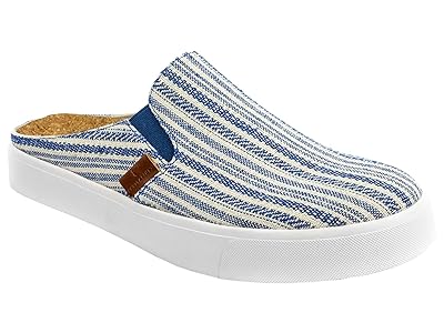 Revitalign Esplanade Canvas Slide (Blue Stripe) Women