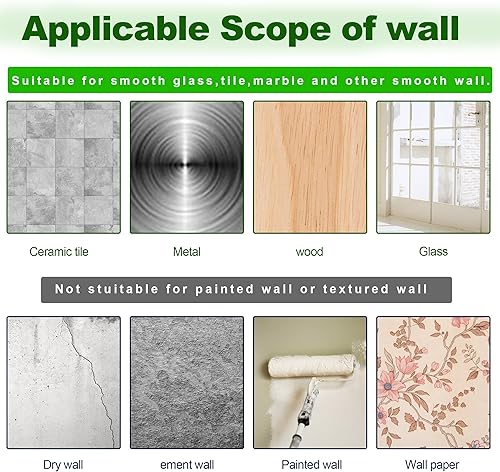 Miniatura 8 de Lightarea 12 soportes de barra de cortina sin taladrar autoadhesivos, sin taladrar, soporte para cortinero, colgador de gancho para barra