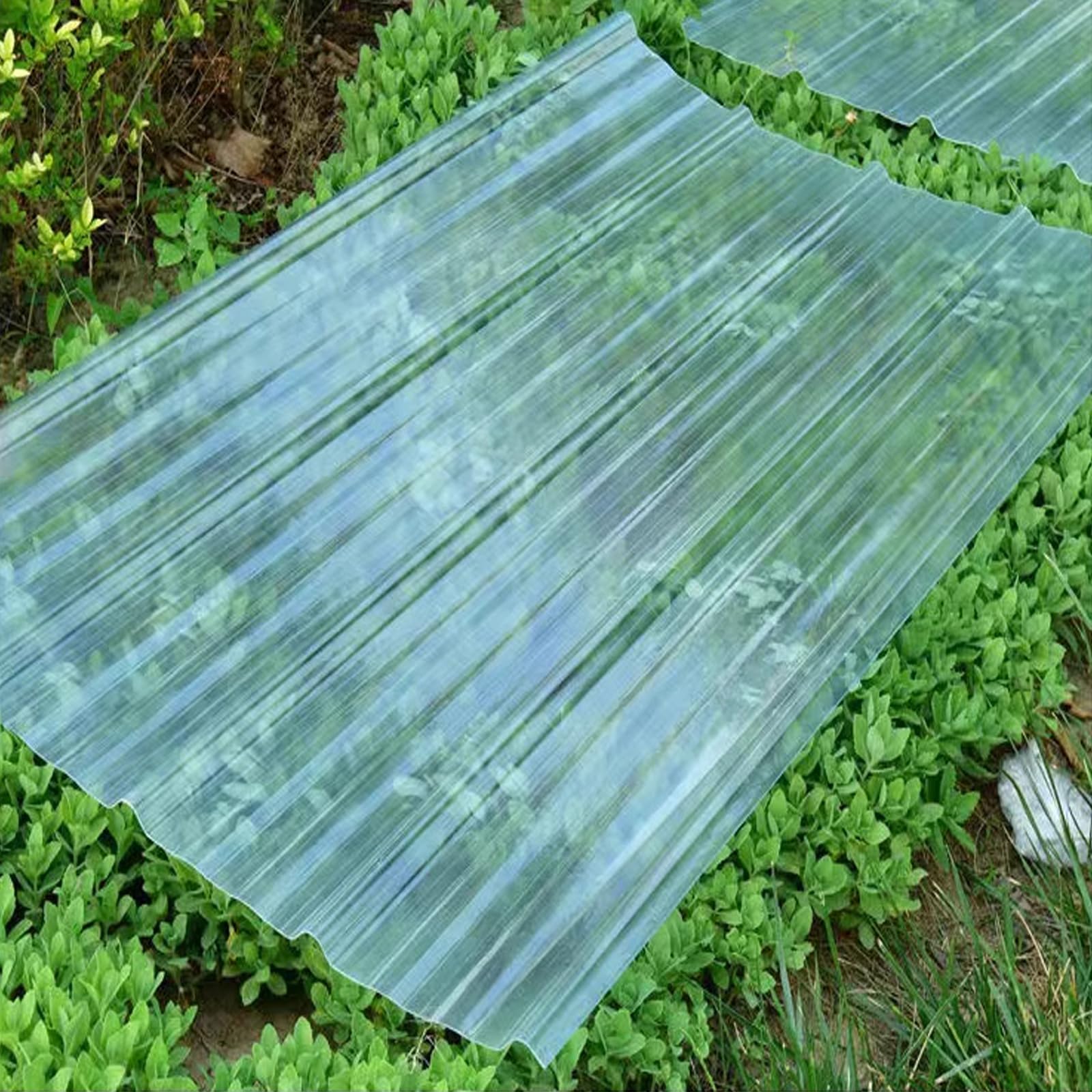 Corrugated Roof Cladding Panel,3/5/7/8/11/12/18 Pcs Fiberglass Daylighting Panels,Roofing Sheet,Sun Protection Heat-Insulating Panels,for Greenhouse