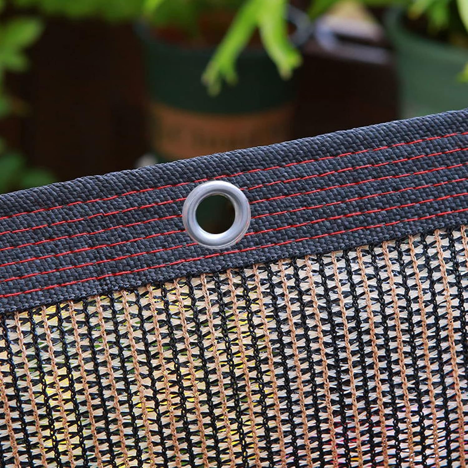 Red de Sombra para Exteriores,Malla Sombreadora Anti-UV 95% Malla de Ocultación Anti Âge Toldo Vela de Sombra Marrón Transpirable Refrigeración Exteriores Terrazas (4x10m)