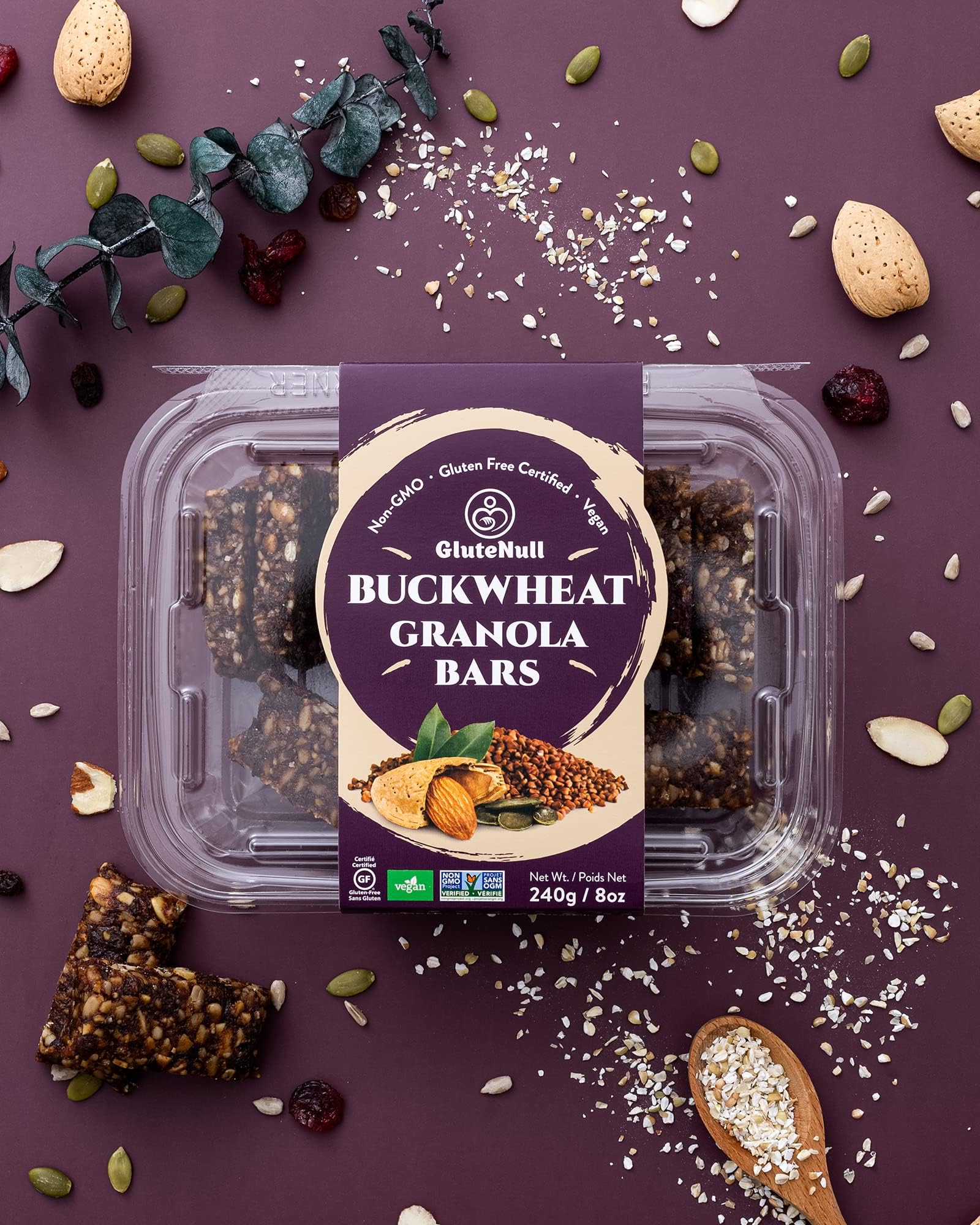 Buckwheat Granola Bar - Organic, Gluten Free, Vegan
