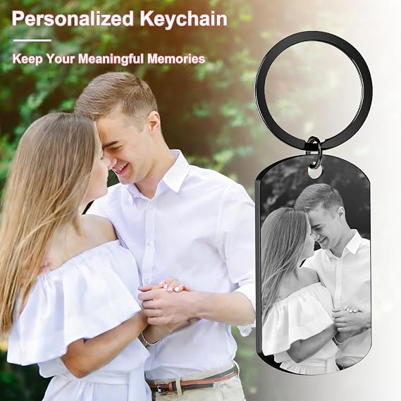 BEXOA Custom Keychain with Picture Logo Text