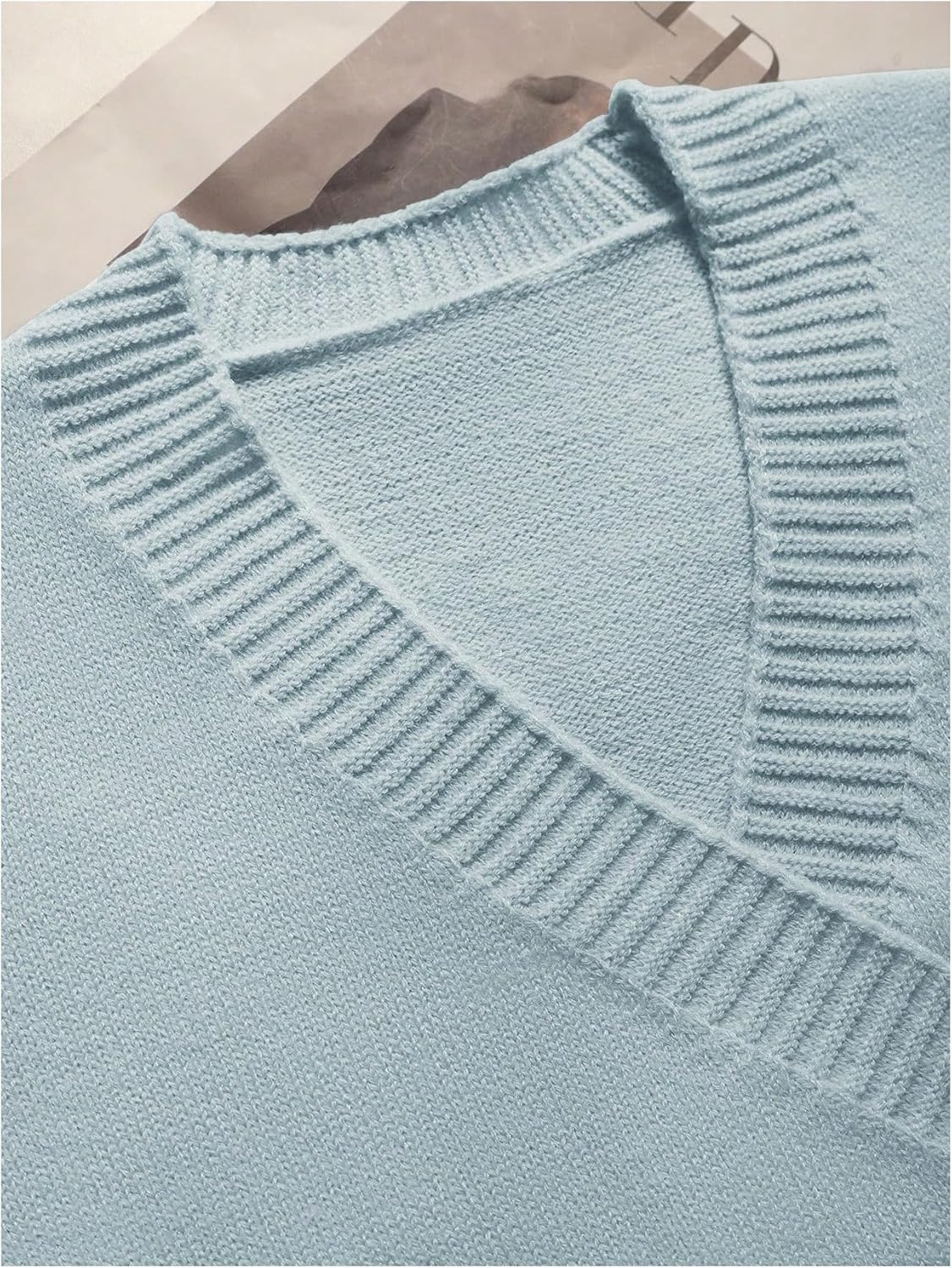 Verdusa Women's Elegant Metal Button Down Cardigan Wrap V Neck Long Sleeve Knitted Sweaters - Image 4