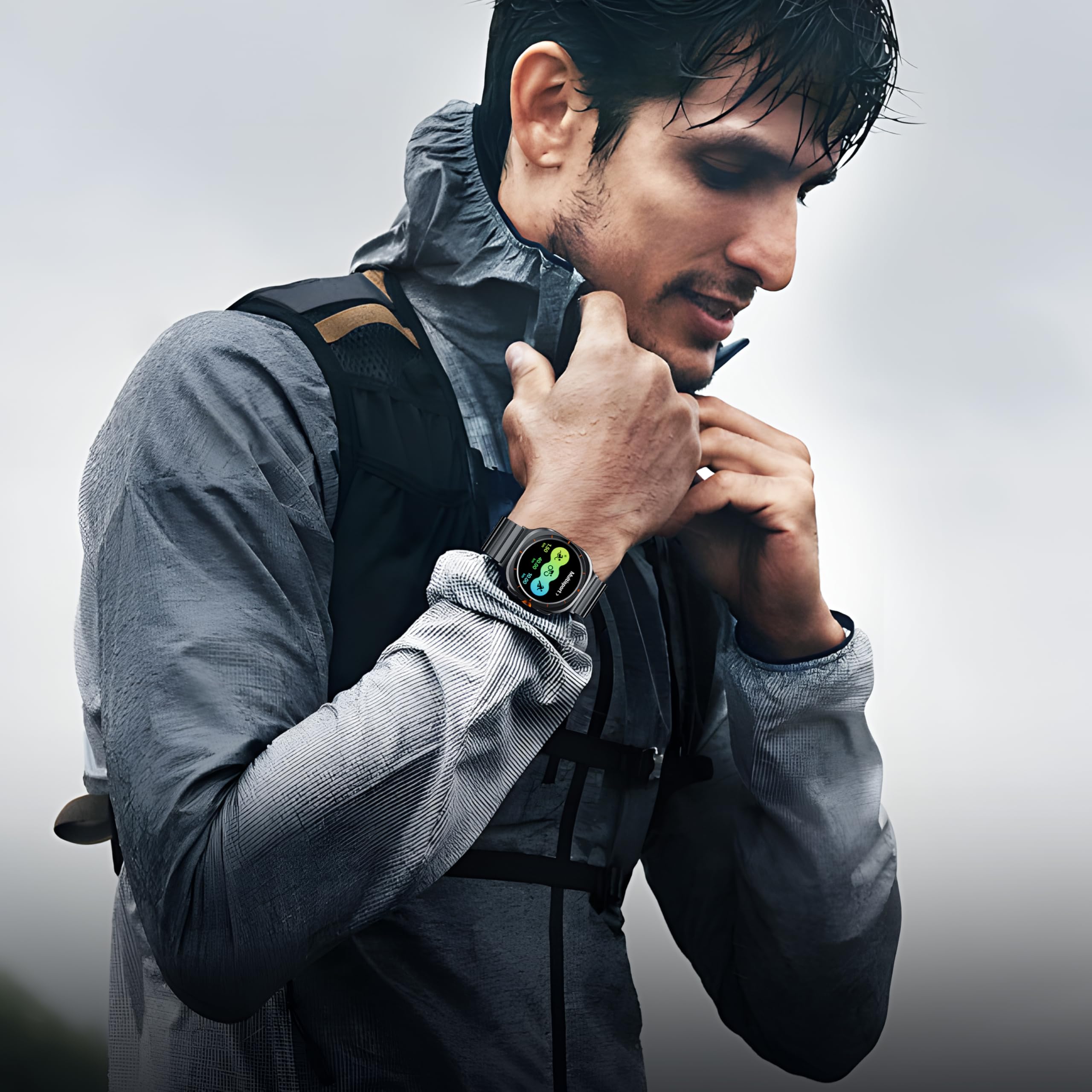 LULULOOK Tytanowy pasek do zegarka Samsung Galaxy Watch Ultra 7 47 mm (2025/2024), podwójny tytan, z DLC, odporny na zarysowania, szerokość 24 mm, do Galaxy Watch Ultra, czarny