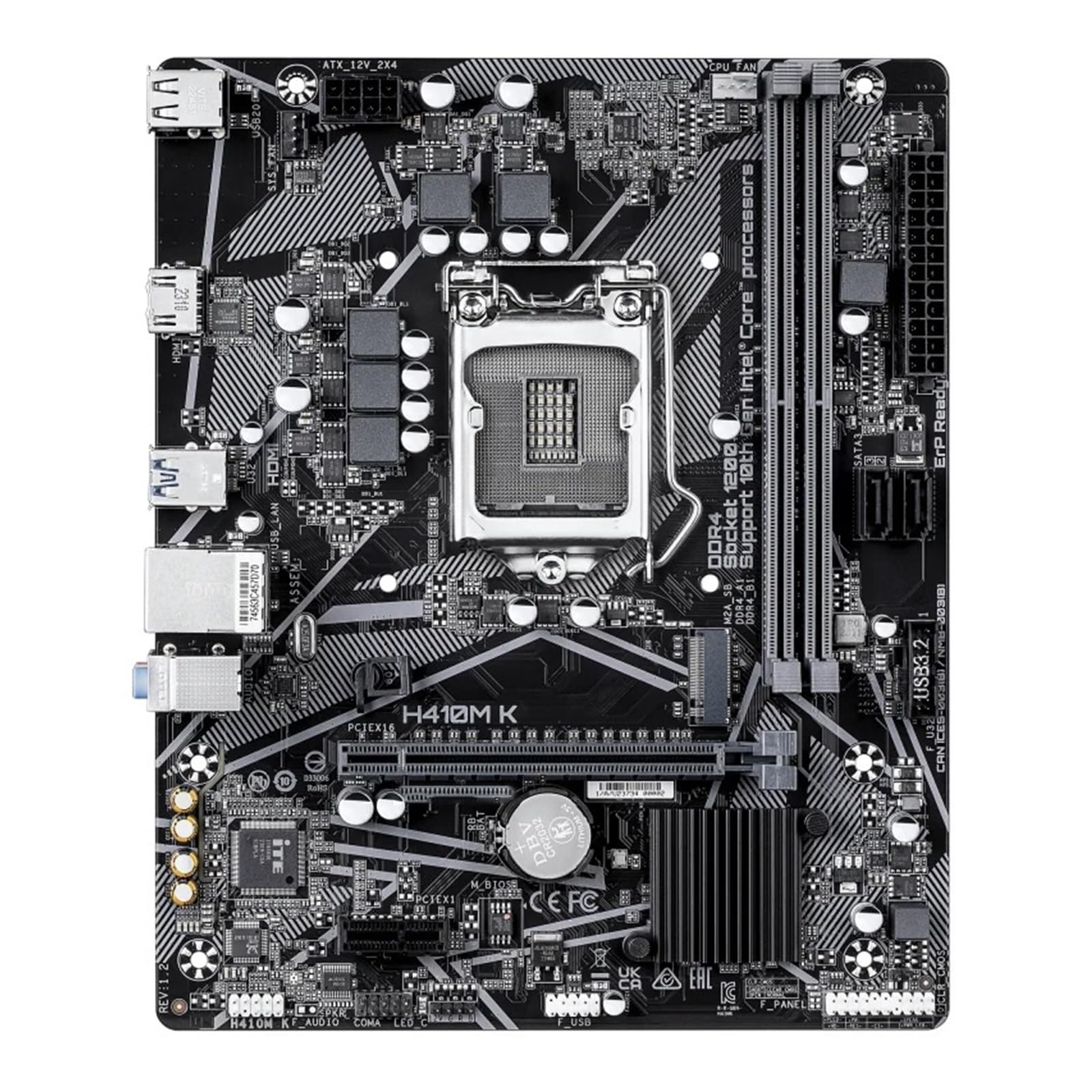 scheda madre Fit For GIGABYTE H410M-K Desktop Intel H410 H410M DDR4 Scheda madre LGA 1200 i7/i5/i3 USB3.0 M.2 SATA3