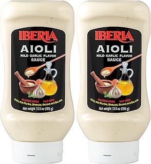 25 Easy Pizza Dinner Recipes for Busy Weeknights 140 Iberia Aioli Sauce, 13.5 Ounce, Smooth Texture and Mild Garlic Taste (Pa...