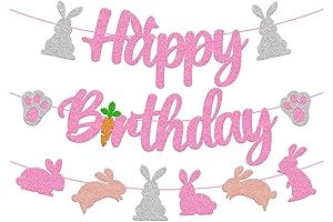 Bunny Birthday Banner Perfect for Party Decorations