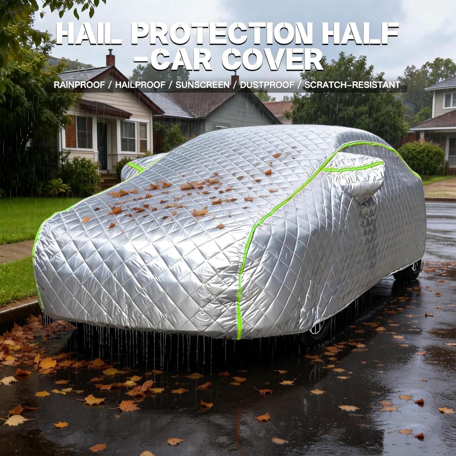 Funda Coche Exterior para Opel Cascada, Funda Coche Antigranizo Gruesa,Impermeable Transpirable,Cubierta Protectora Invierno Resistente Polvo Lluvia Nieve