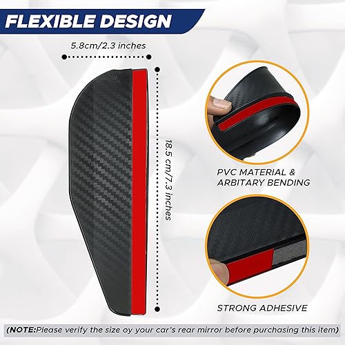 Miniatura 5 de EcoNour Espejo de coche de punto ciego (paquete de 2)  Gran angular para visión 3 veces más grande  Espejo retrovisor universal para automóvil con