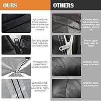 Vista 3 de Funda impermeable para coche para Jeep Wrangler de 2 puertas 1987-2025 JK JL CJ YJ TJ, protección contra sol, lluvia, nieve y granizo al aire libre