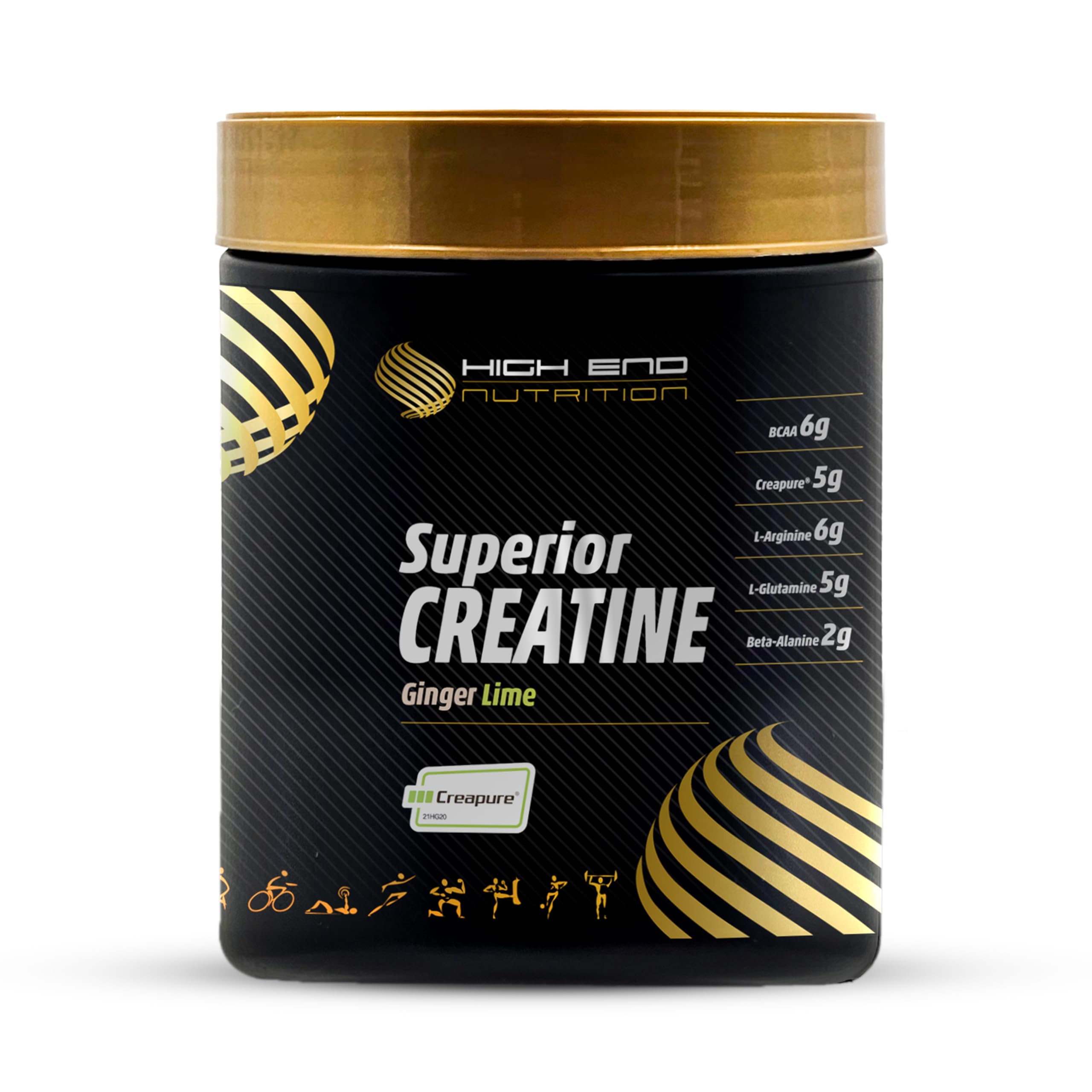 High End Nutrition Superior Creatine Ginger Lime | 700 G Creapure