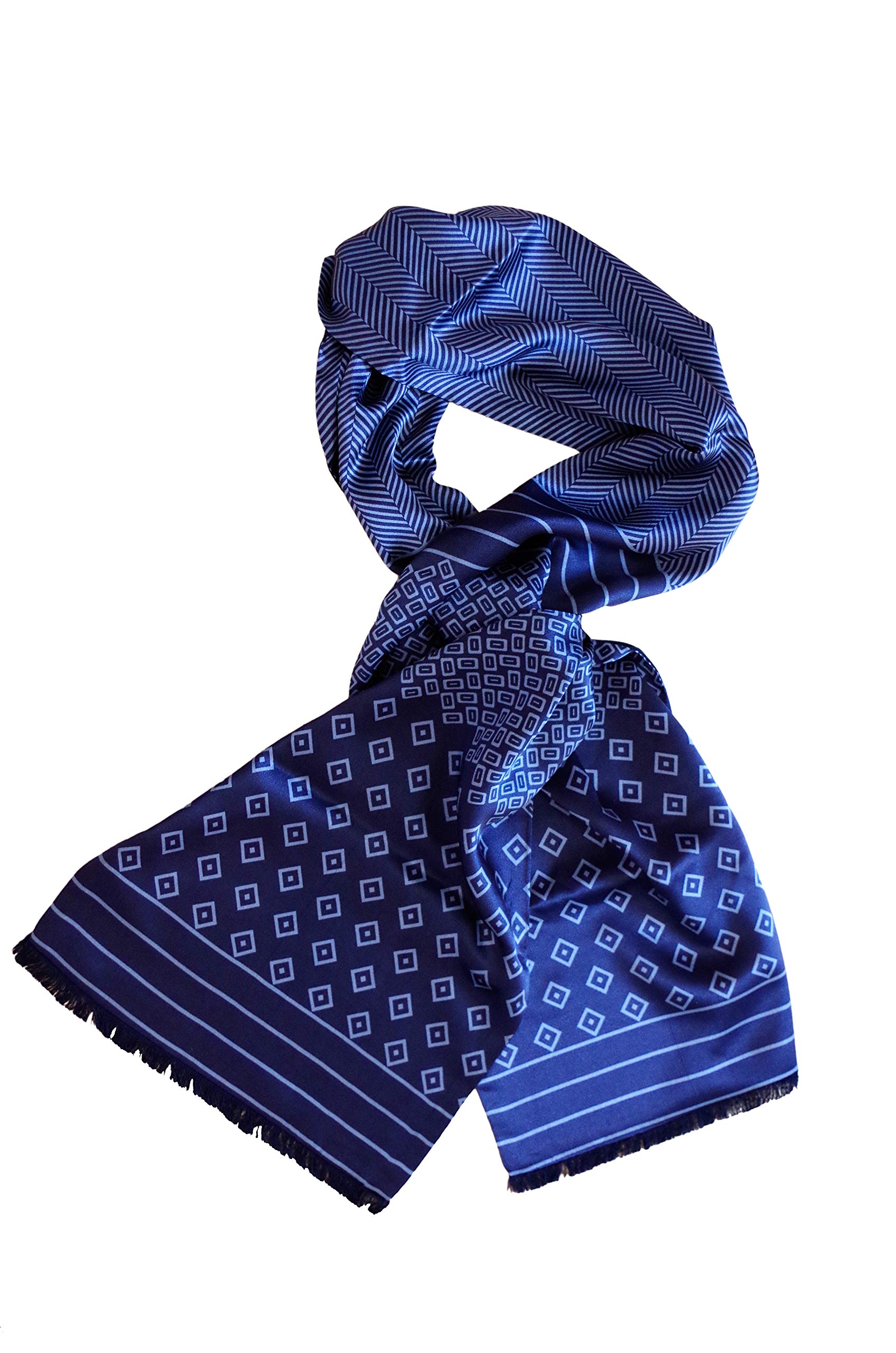 Sciarpa Di Seta 100% Prettystern - 53x53cm, Arrotolata A Mano, Unisex Per Primavera/estate - Foto 14