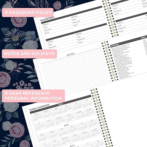 Miniatura 5 de Agenda mensual 2024-2027  Agenda mensual de 3 años 2024-2027, agenda mensual de 36 de julio de 2024 a junio de 2027, 9 x 11 pulgadas, calendario