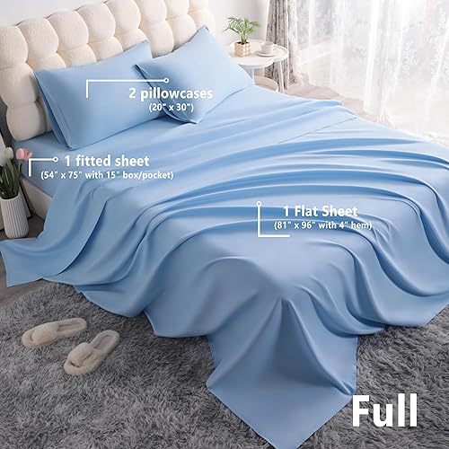 Vista 170 de NTBAY Juego de sábanas de 3 piezas, 100% microfibra tamaño individual, 1800 hilos, súper suave y acogedor, resistente a las arrugas, a la Aqua