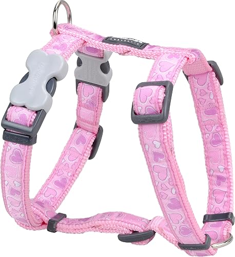 Red Dingo Diseño clásico de arnés para Perro, Breezy Love Pink, XS 12 mm