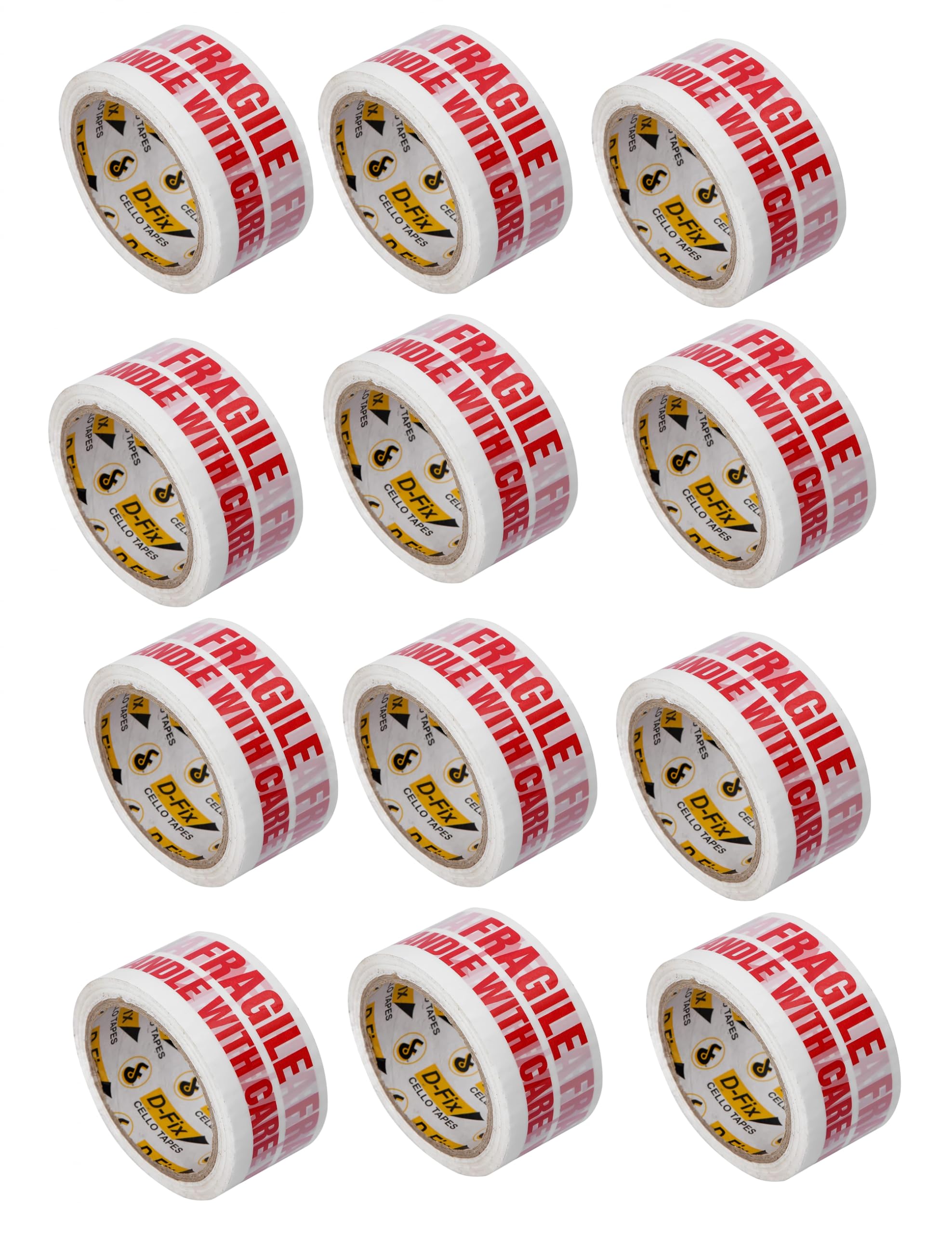 D-fix® 12PCS Handle with Care Fragile Tape Adhesive Printed and Packaging Tape 48MM X 65Mtr, 42 Micron for Packing Boxes (B0BKTC92PK) Amazon Price History, Amazon Price Tracker