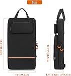 Damero Drumstick Bag, Drumstick Mallet Bag with Detachable Shoulder Strap, Hanging Drum Sticks Bag for Drummers, Beginners in Band, Gig