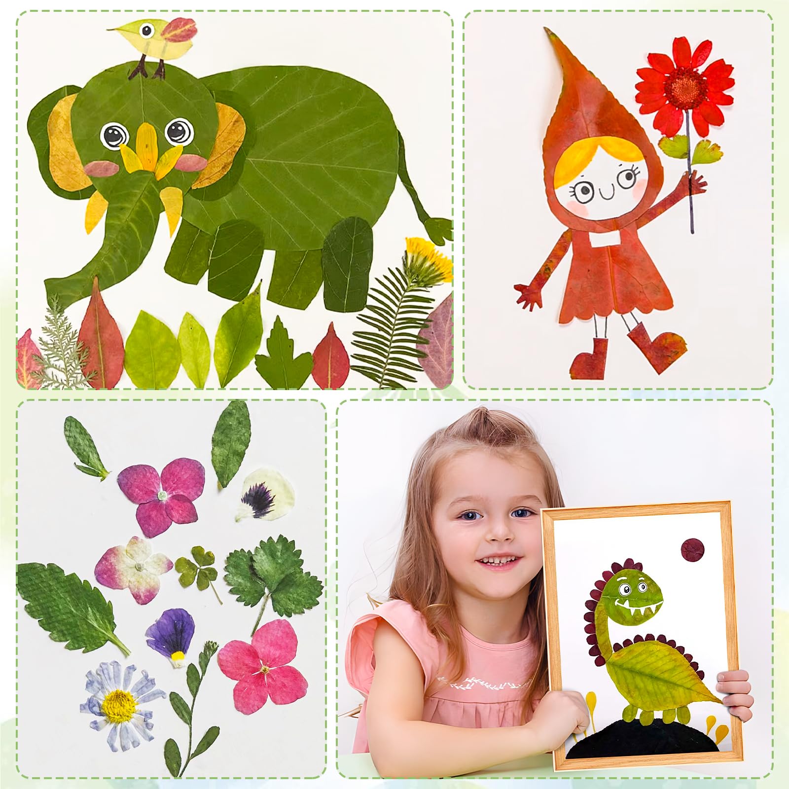REFLYING Kit de Prensa de Flores, 6 capas prensadas flor hoja planta preservación espécimen, Kit de Manualidades Florales, para Niños Mayores de 6 Años