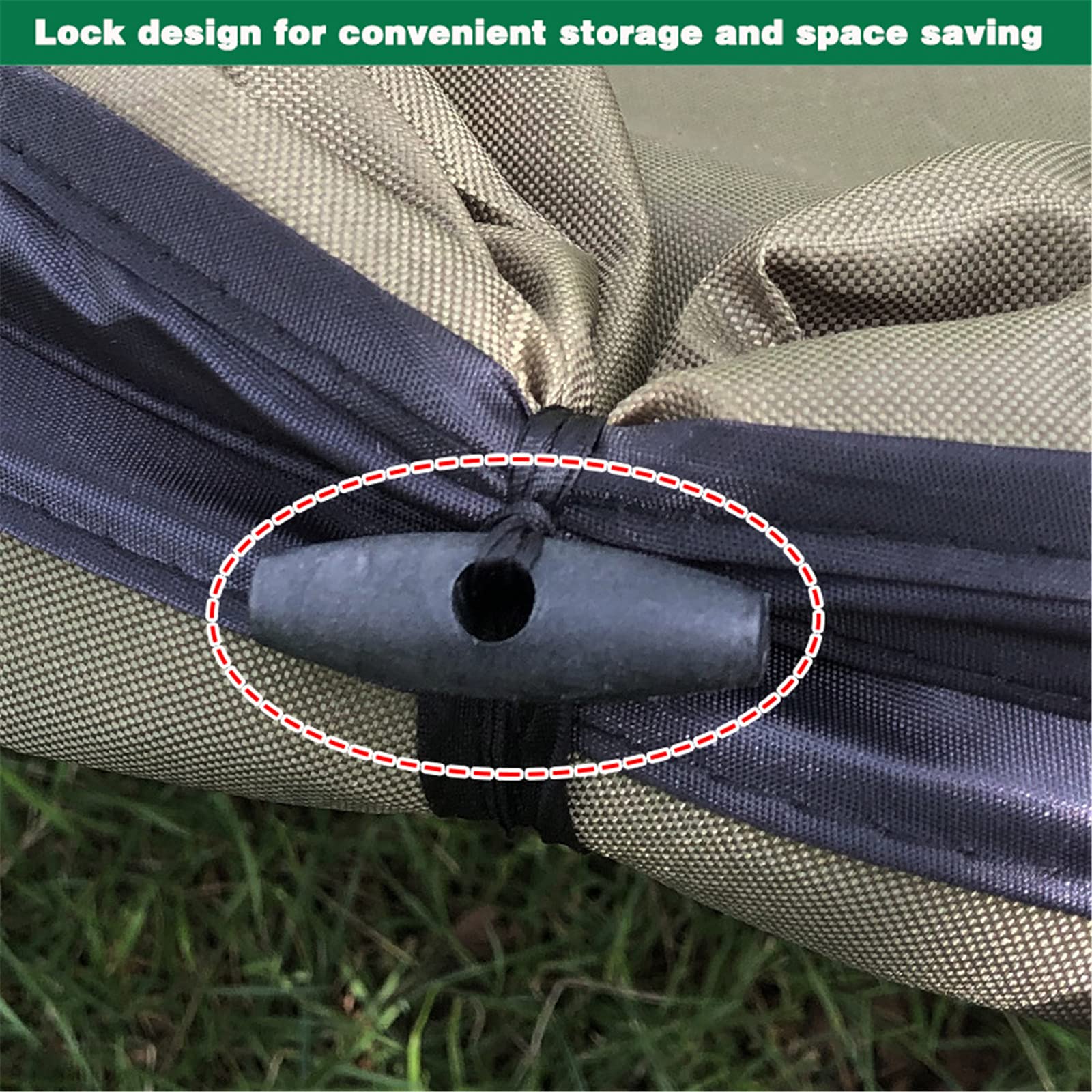 Sacchi da Giardinaggio,Sacco per Rifiuti da Giardino Idrorepellente Antistrappo Riutilizzabile Pieghevole Borsa da Giardino con Maniglie per Foglie da Giardino (91L,3 Pezzi)