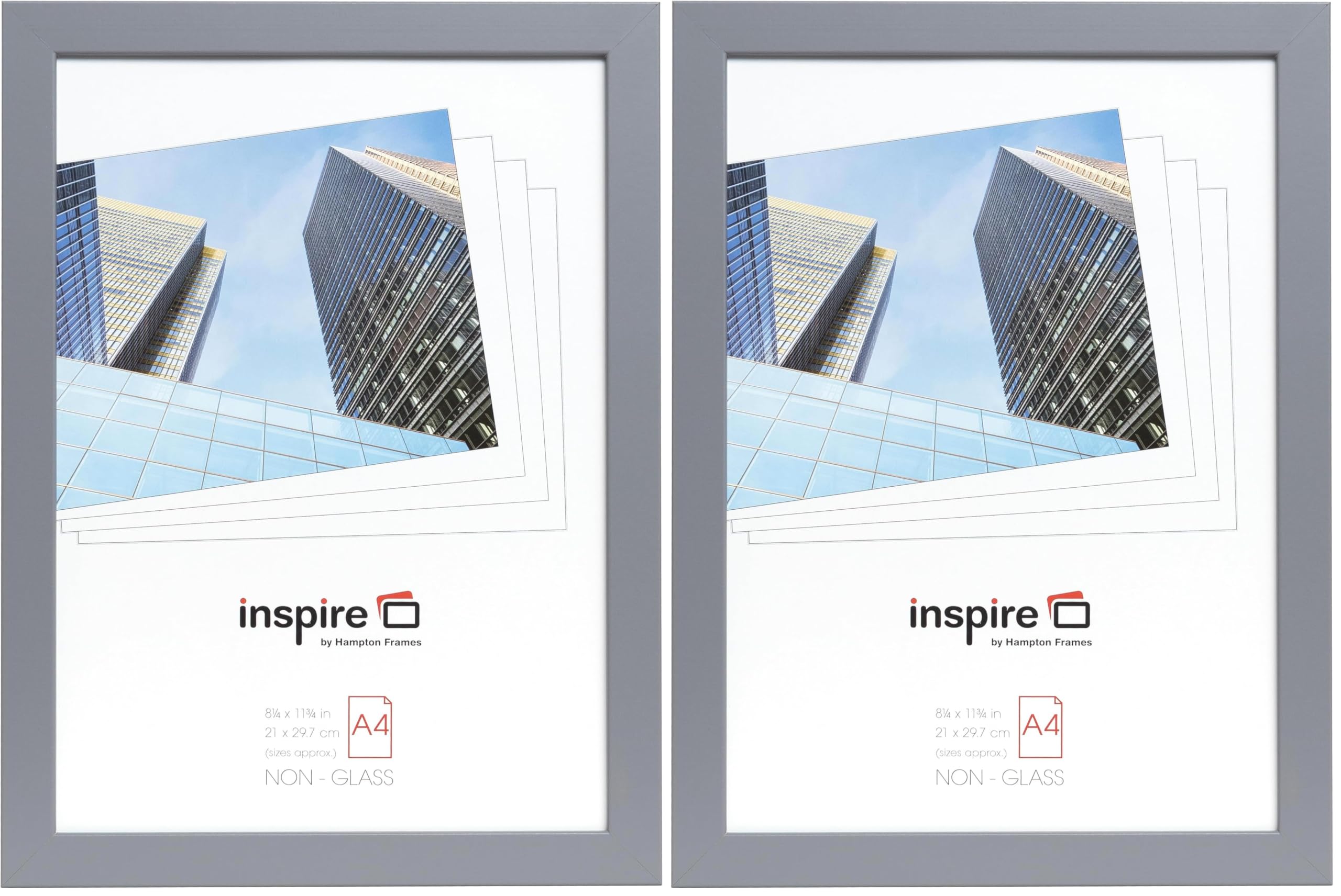 Cadre photo Zurich A4 gris ideal pour creer une galerie de photos et d'affiches au salon