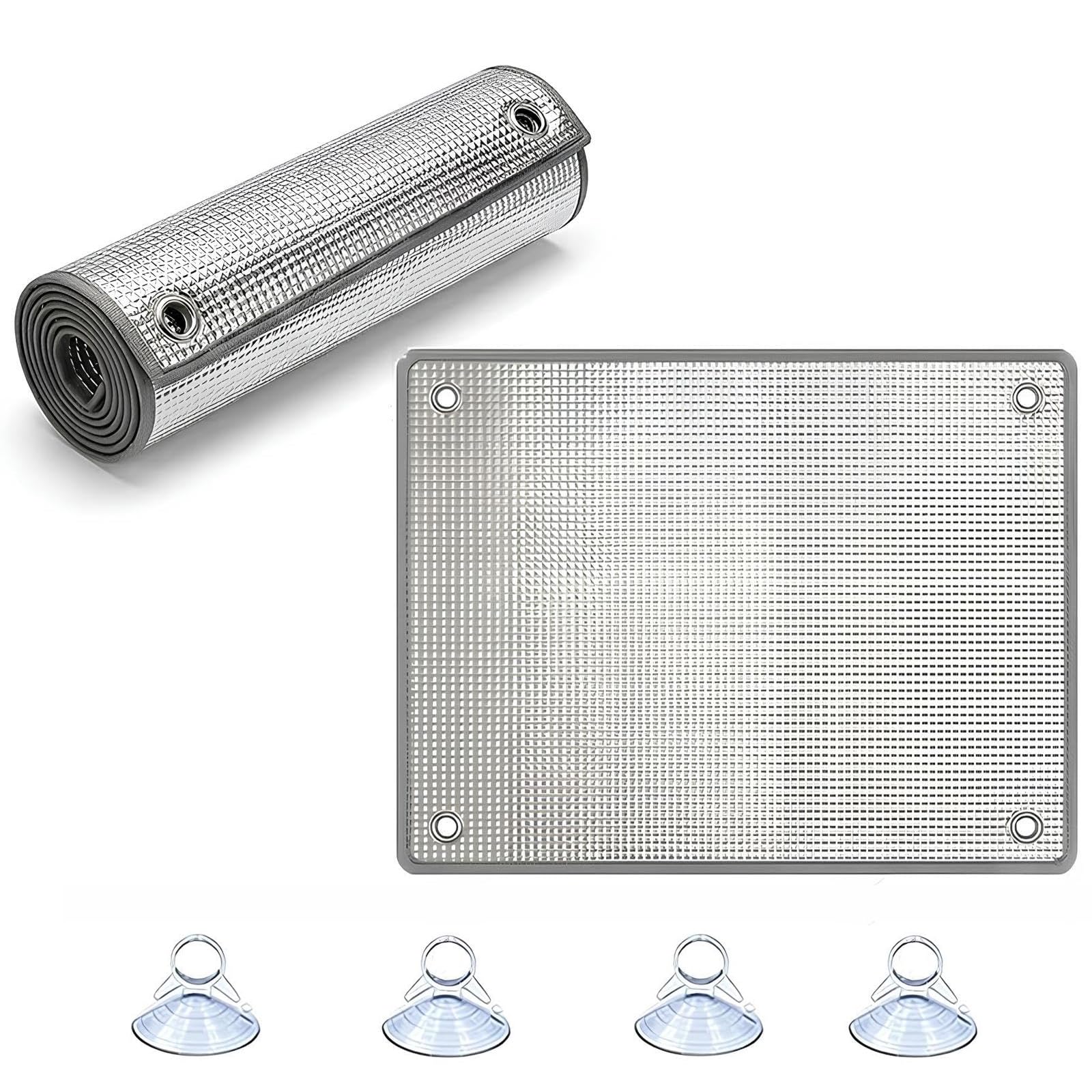 Heat Reflective Window Film with Suction Cups, Thermal Insulation Foil