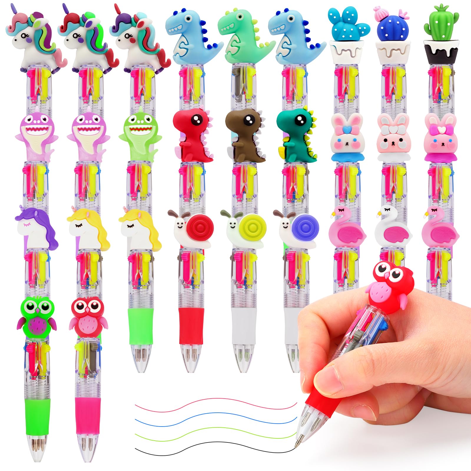 HahaMagic 12 Puzzles à Colorier + 12 Crayons Multicolores (12-en-1) – Animaux, Dinosaures – Cadeaux Anniversaire, Activité Manuelle Enfant Dès 4 Ans