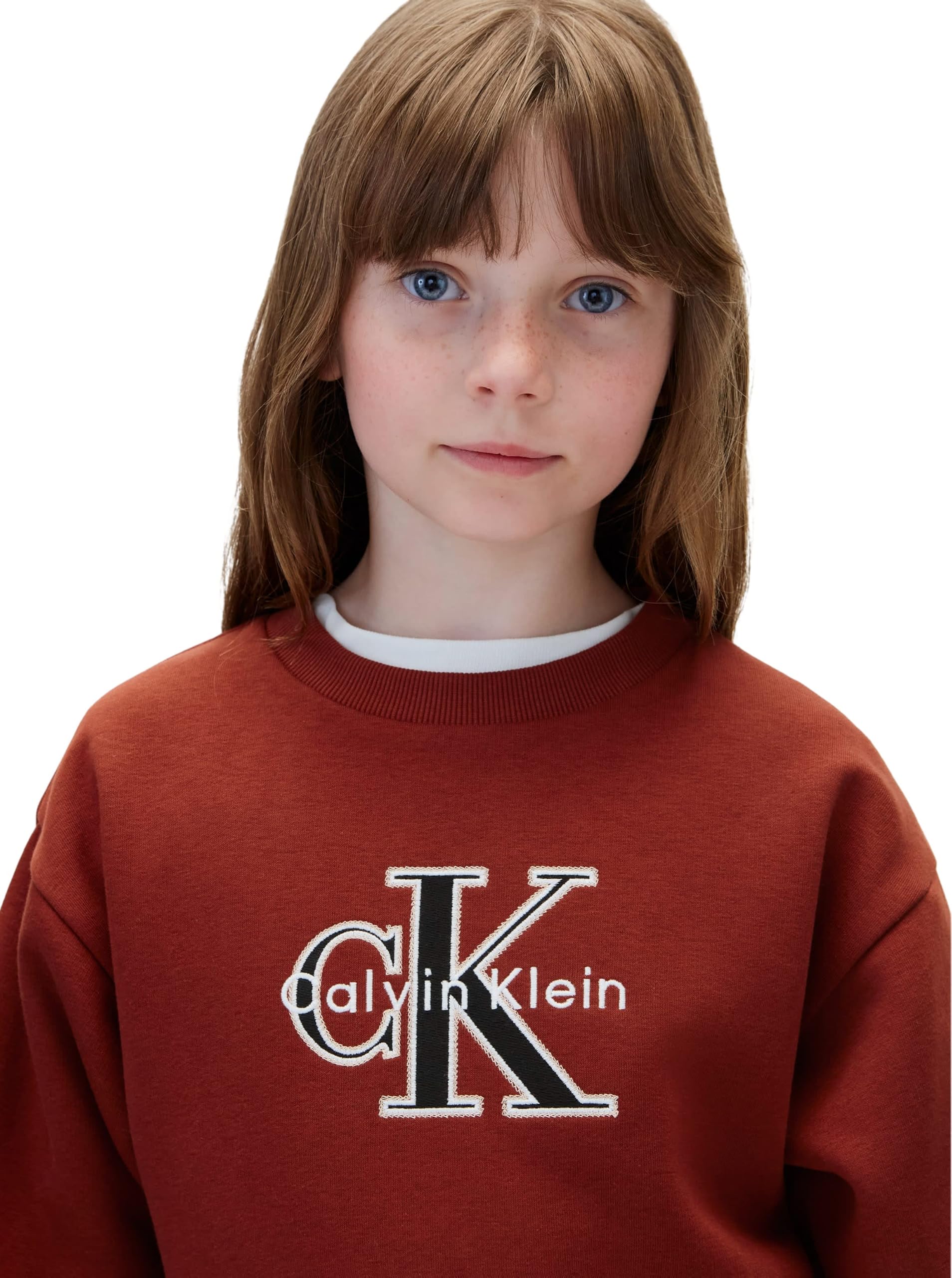 Calvin Klein Seasonal Monologo Cn Sweatshirt Lvckfjb41g Sudadera sin Botones Niñas
